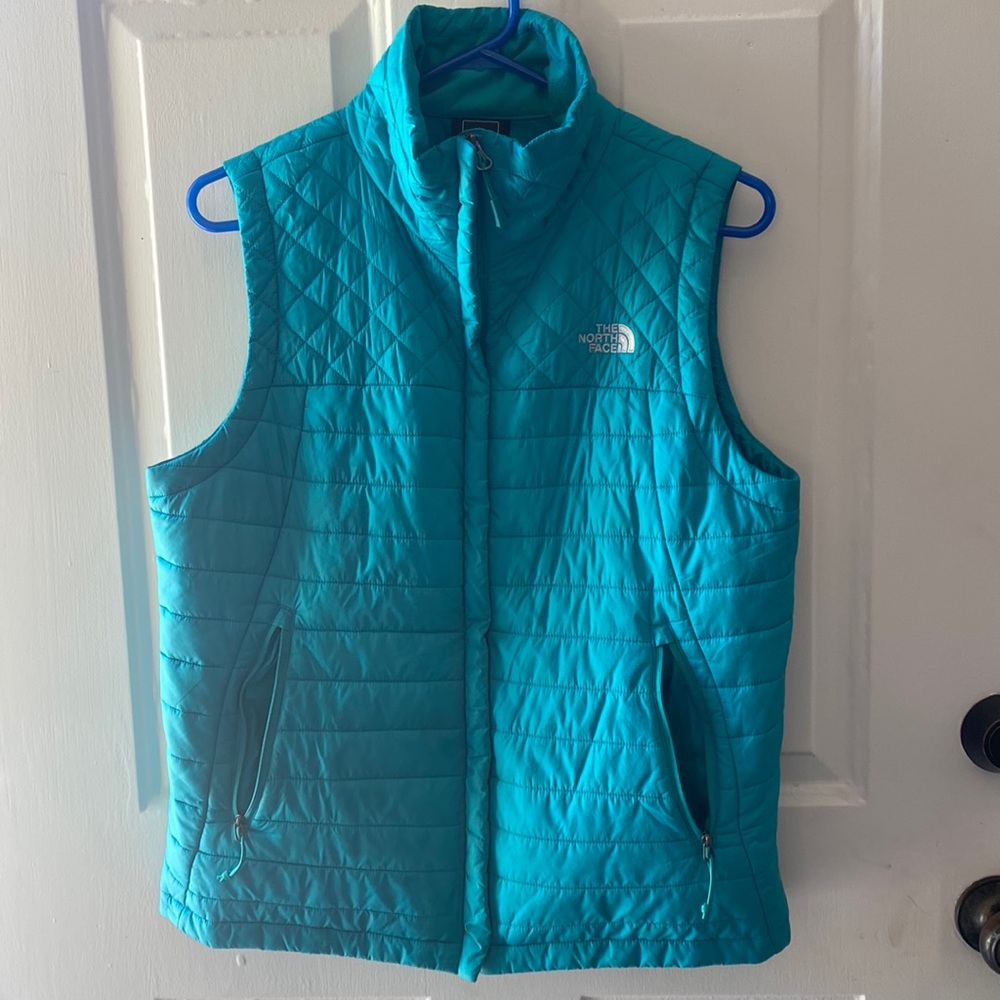 Teal North Face Vest